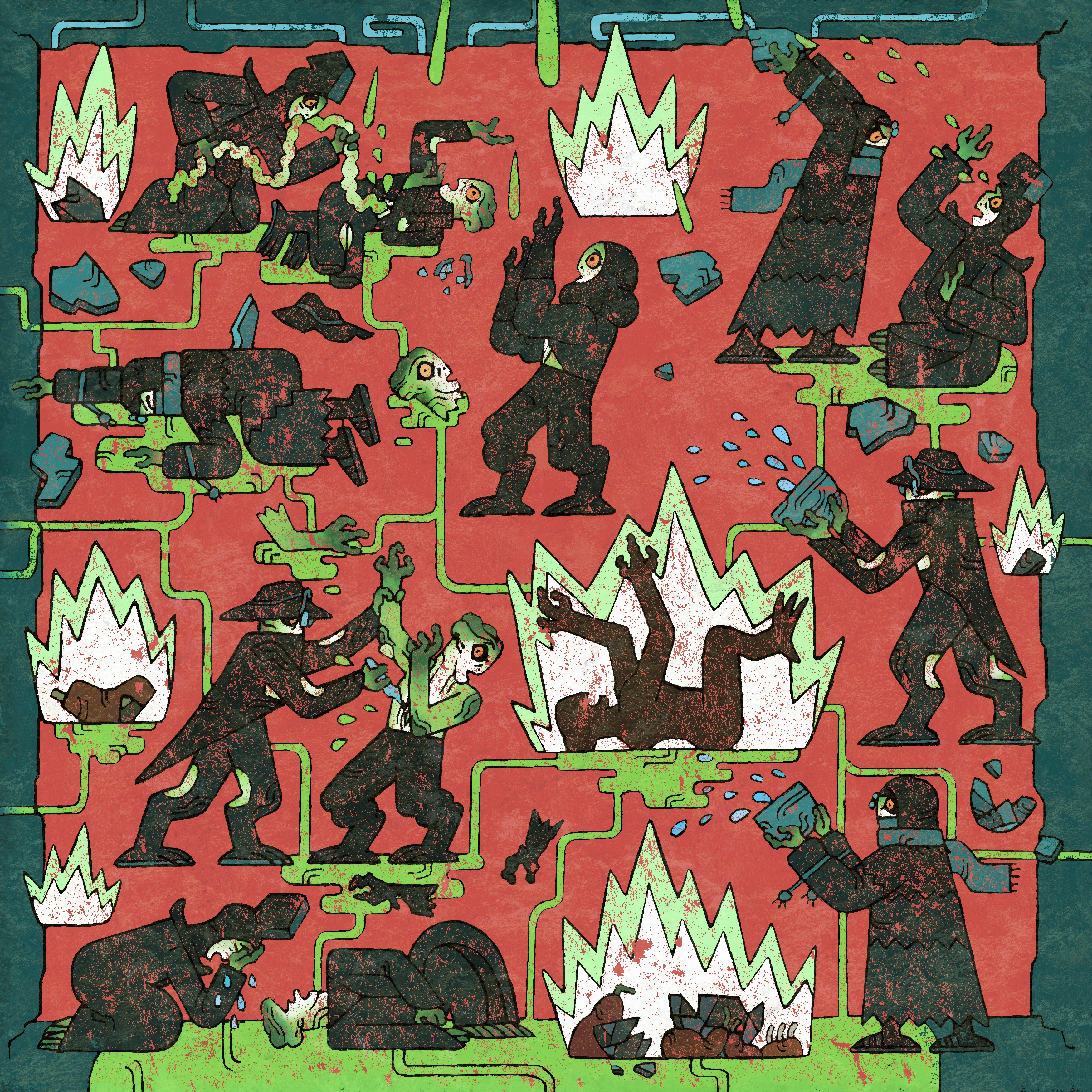 First Age art depicting the prophecy of the fall of the city of Holath
